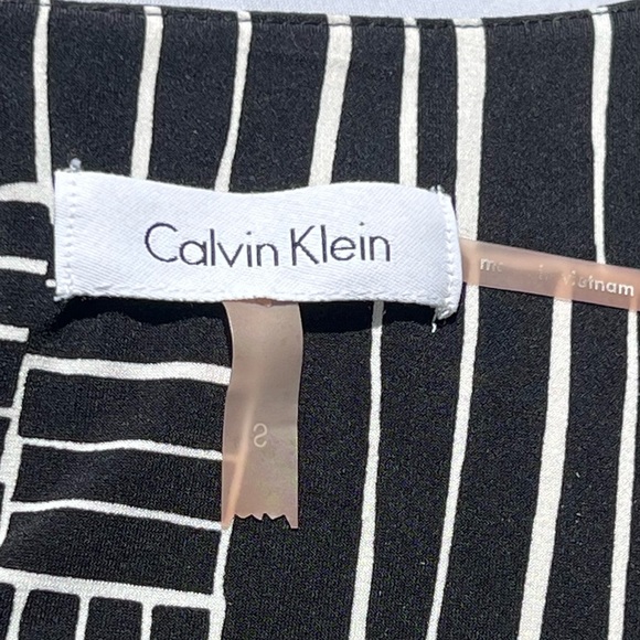 Calvin Kline Sleeveless Top Small S Black White - Picture 6 of 10